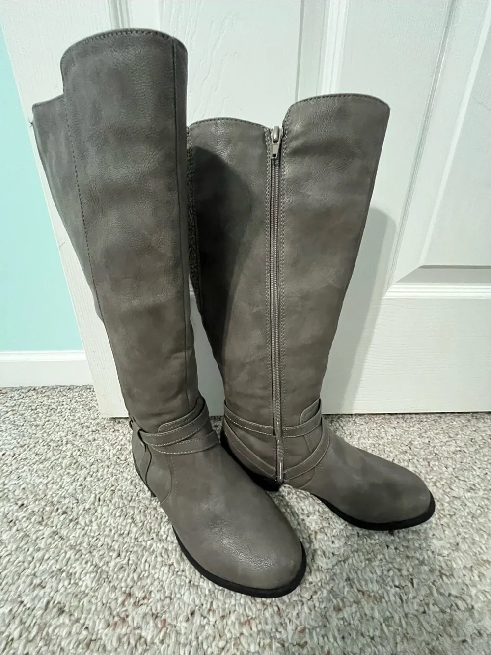 Life Stride Gray Over-the-Knee Riding Boots